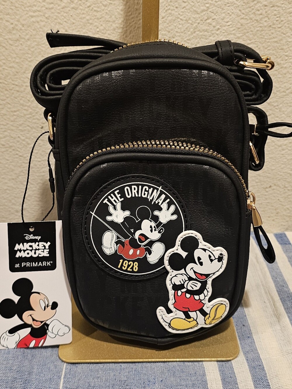 Primark Collab With Disney. Crossbody Bag With Mickey Mouse Patches & 1928